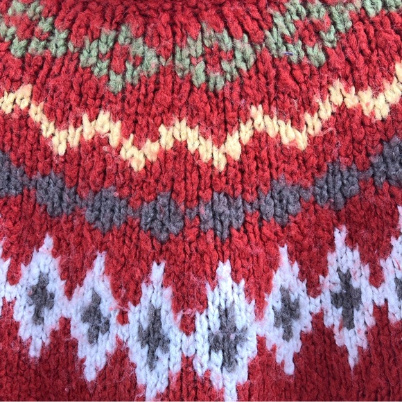 Reitmans small turtleneck pull knitted orange red white yellow grey green - Picture 8 of 9